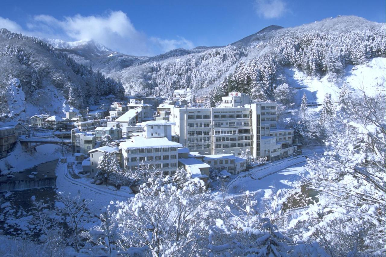 土湯温泉 やすらぎの宿 向瀧旅館 후쿠시마 외부 사진